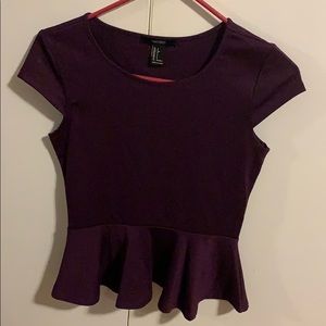 Purple peplum